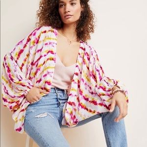 Anthropologie Dip-Dyed Cocoon Kimono